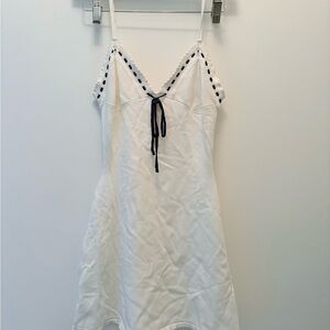 White Fox For Your Love Mini Dress White